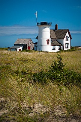 Stage Harbor Lighthouse Missing Lantern on Cape Cod